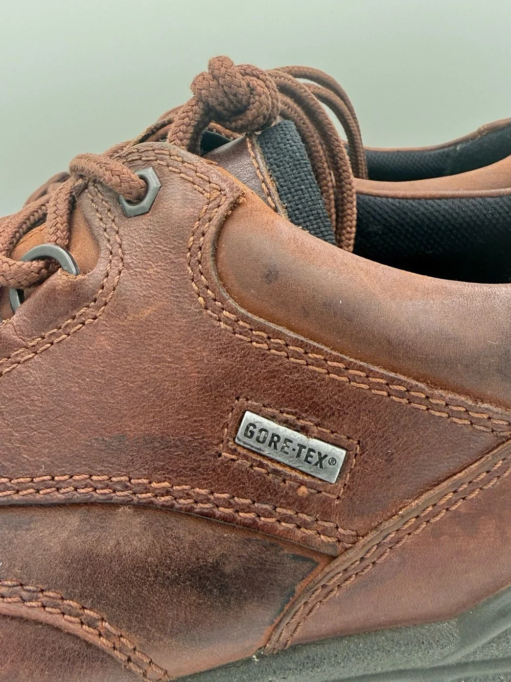 ECCO Track 25 Gore-Tex Waterproof Leather Oxford Hiking Walking Men’s EU 46